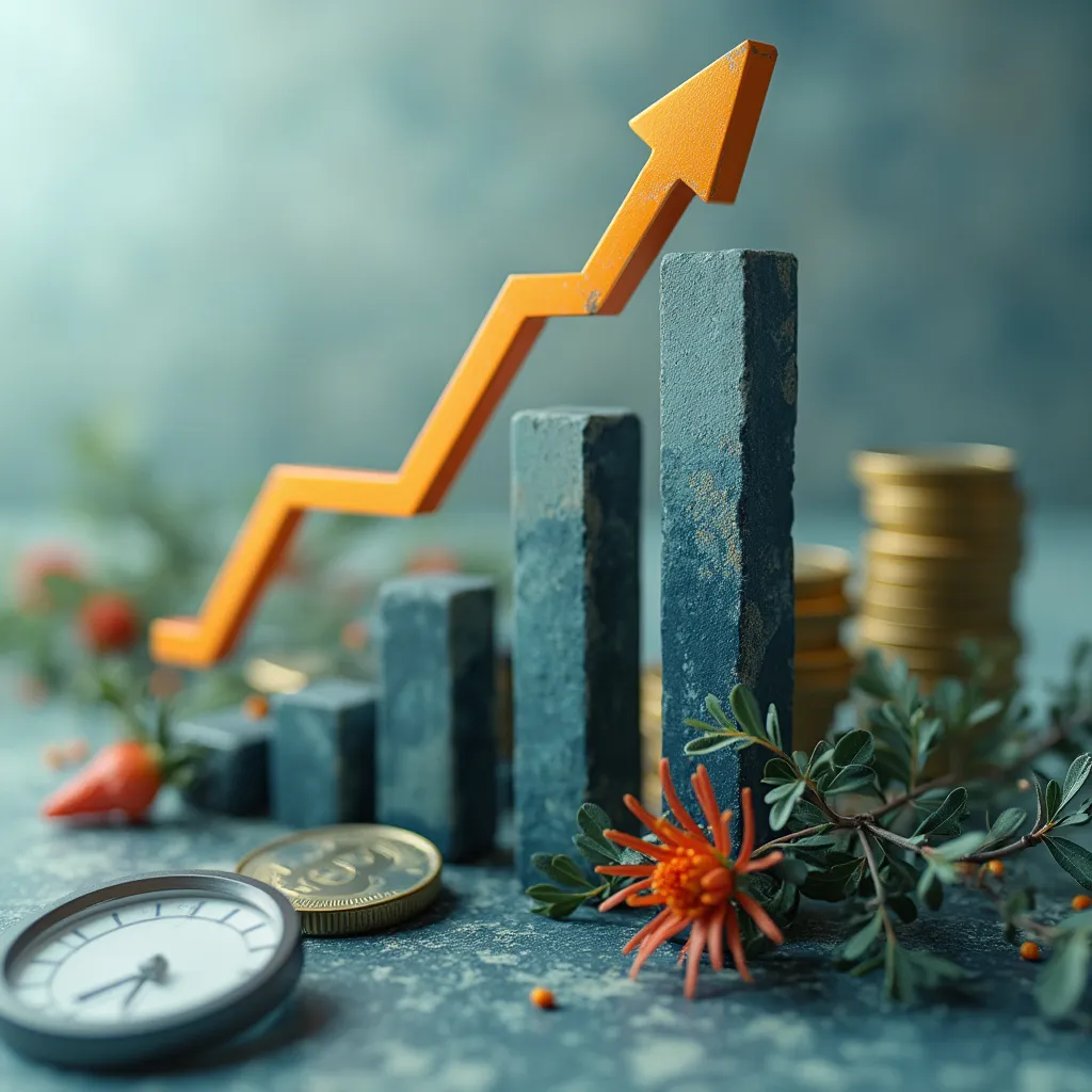 Graphique financier ascendant symbolisant la clarté